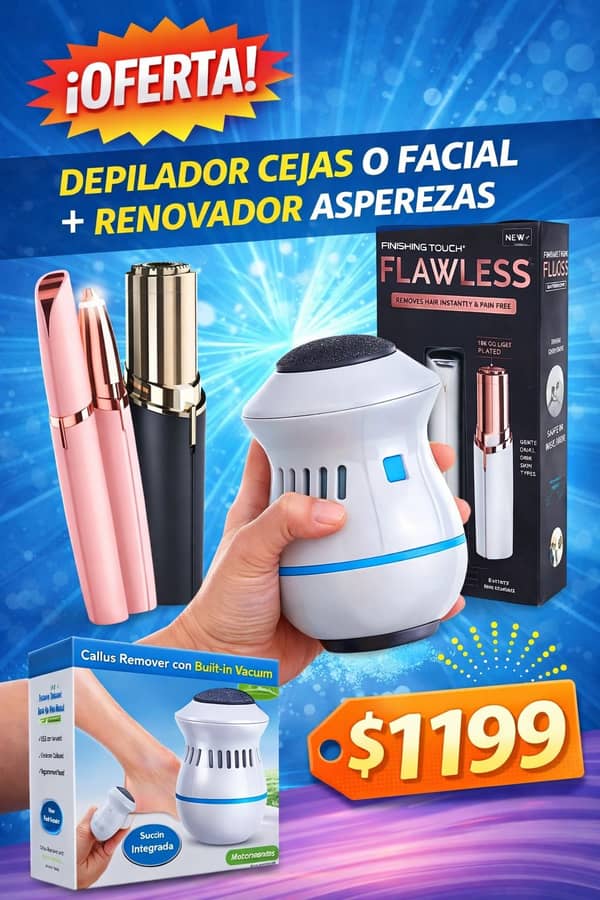 Removedor asperezas+ Depilador cejas/facial